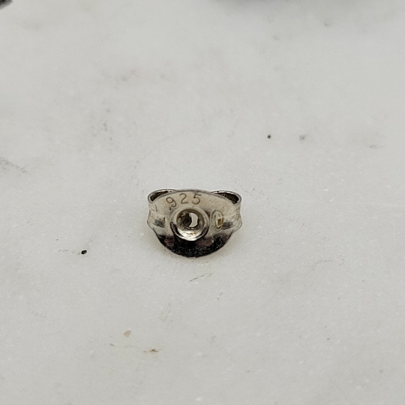 Gorgeous Genuine Larimar Sterling Silver Teardrop Earrings - Picture 9 of 10